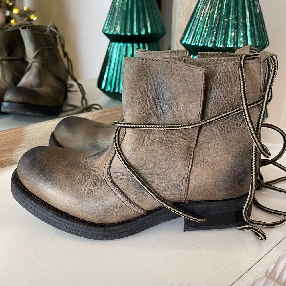 Jeffrey Campbell Limited Edition Wrap Around Ankle Moto Booties